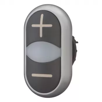 Eaton M22-DDL-S-X4/X5 pogon dvojnega tipkala, črno/titan, IP66 218145