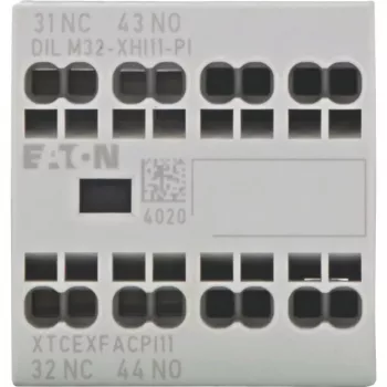 Eaton DILM32-XHI11-PI pomožni kontaktni blok, 1 NO + 1 NC, 4 A, čelna montaža, za kontaktorje DILM7-DILM32 199309