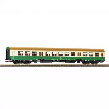 PIKO 28005 H0 vagon Halberstädter s srednjimi vrati bež-zelen 2. razred DR