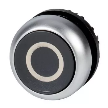 Eaton M22-D-S-X0 tipkalo, črno/kovinsko 216609