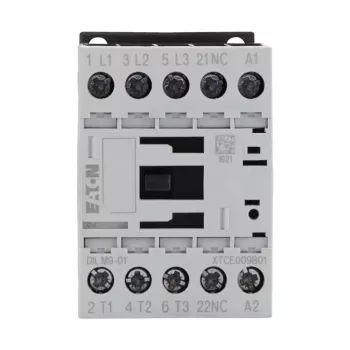 Eaton DILM9-01 močnostni kontaktor, 3-polni, 9 A, 4 kW, 230 V AC tuljava 276733