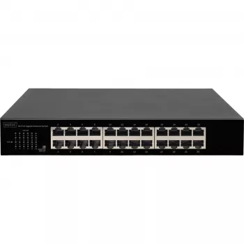 DIGITUS DN-80113-1 24-portno gigabitno stikalo, 19-palčna omarica, 48 Gbps, neupravljano