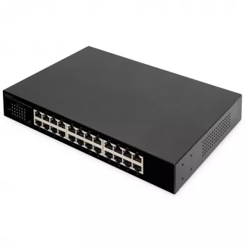 DIGITUS DN-80113-1 24-portno gigabitno stikalo, 19-palčna omarica, 48 Gbps, neupravljano