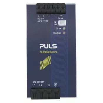 PULS DIMENSION QT20.241 3-fazno napajanje za DIN letev, 24 V DC, 20 A