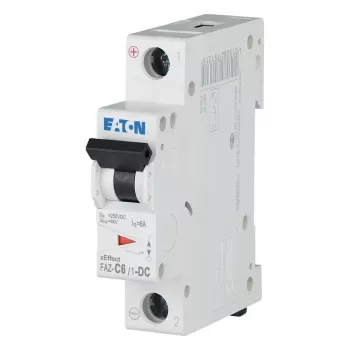 Eaton FAZ-C6/1-DC zaščitno stikalo voda, 1-polno, 6 A, tip C, DC, 279125