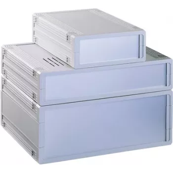 Bopla ULTRAMAS UM62009L namizno ohišje, ABS svetlo sivo, 290,9 x 108 x 199 mm, s čelno ploščo in nogami 55620010.H