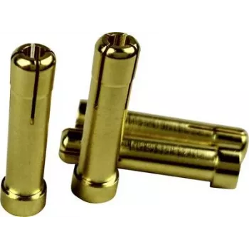 Reely adapter vtič 4mm zlati kontaktni vtič na 5mm zlata kontaktna vtičnica 1605782