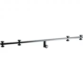 König & Meyer 21393 mikrofonni ročaj - črn, jeklo, 1455 mm, navoj 3/8 inch, z protiutežjo 21393-070-55