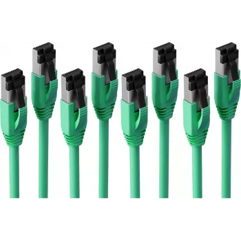 S CONN Maximum Connectivity Basic-S Cat. 8.1 F/FTP PIMF LSZH patch kabel, zelen, 5m, paket 4 kosov SC08-41053-4