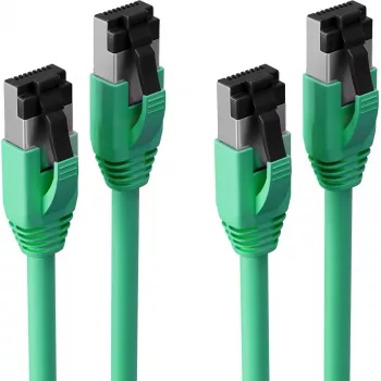 S CONN Maximum Connectivity Cat. 8.1 F/FTP PIMF LSZH patch kabel, 7,5 m, zelen, 2 kosa SC08-41063-2