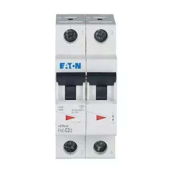 Eaton FAZ-C2/2 miniaturni odklopnik, tip C, 2 A, 2-polni 278748