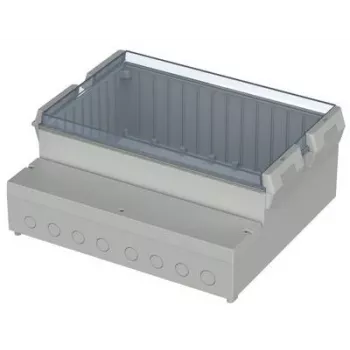 Bopla RCP 2500 ohišje regulatorja, 257 x 217 x 132,5 mm, ABS/polikarbonat, svetlo sivo 41250109