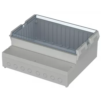 Bopla RCP 2500 ohišje regulatorja, 257 x 217 x 132,5 mm, ABS/polikarbonat, svetlo sivo 41250109