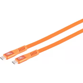 S CONN MAXIMUM CONNECTIVITY kabel za polnjenje USB-C, 3.2, 240W, oranžna, 3m (14-77047)