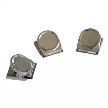 FRANKEN HMC35 magnetna sponka, 40 x 35 mm, 500 g držne sile, srebrna