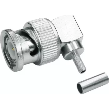 Telegärtner J01000A0010 BNC kotni kabelski vtič, crimp/spajkanje, G07, 50 Ohm, za RG 316/U