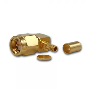 Telegärtner SMA kotni vtič crimp za RG-316, zlat, paket 5 kosov (J01150A0071)