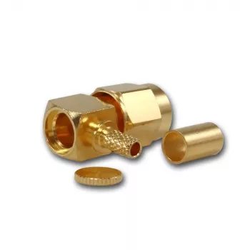 Telegärtner SMA kotni vtič crimp za RG-316, zlat, paket 5 kosov (J01150A0071)