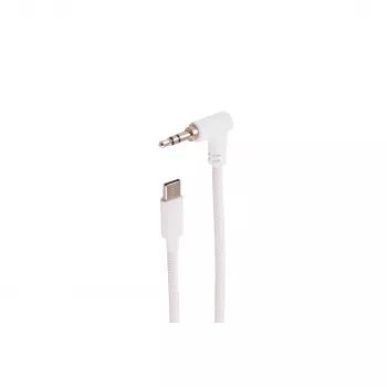 SHIVERPEAKS BS14-08226 3,5 mm kotni na ravni avdio kabel, bel, 0,9 m