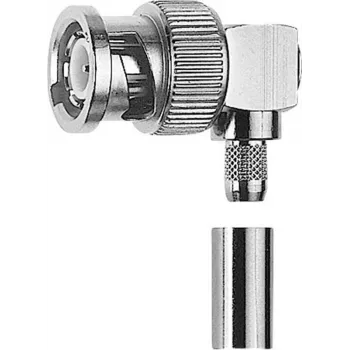 Telegärtner J01000A0033 BNC kotni kabelski vtič, crimp/spajkanje, G08, 50 Ohm, za RD-316