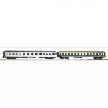 PIKO H0 28325 DB 2-delni set potniških vagonov: 1./2. razred Silberling + 2. razred Bm 232