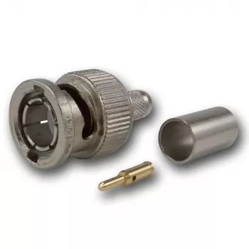 Telegärtner BNC crimp vtič G02 75 Ohm za RG-59B/U, UG-1789/U, vtič, paket 5 kosov J01002A1288Y