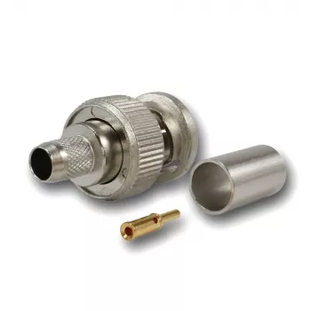 Telegärtner BNC crimp vtič G02 75 Ohm za RG-59B/U, UG-1789/U, vtič, paket 5 kosov J01002A1288Y