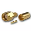 Telegärtner SMA konektor za kabel crimp/spajkanje G01, RG-58C/U, zlat, 1 kos (J01150A0041Z)