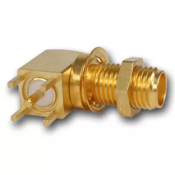 Telegärtner SMA kotna vgradna vtičnica, 50 Ohm, pozlačena, Z25/Z55 J01151A0201Z