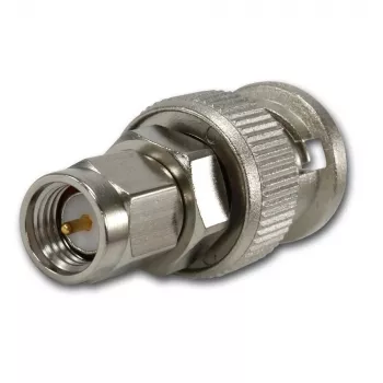 Telegärtner koaksialni adapter BNC konektor na SMA konektor, 50 Ohm, DC-4 GHz, ponikljevana medenina J01008A0018