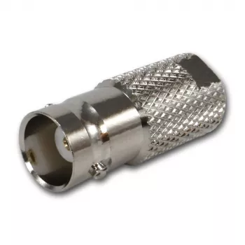 TELEGÄRTNER J01008F0068 koaksialni adapter BNC vtičnica na FME konektor, 50 Ohm, raven, ponikljevana medenina