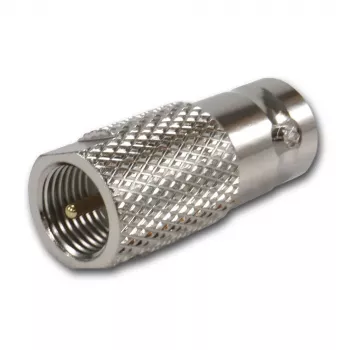 TELEGÄRTNER J01008F0068 koaksialni adapter BNC vtičnica na FME konektor, 50 Ohm, raven, ponikljevana medenina