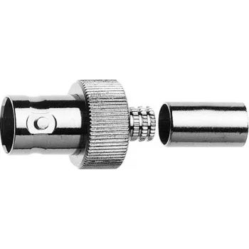 Telegärtner BNC vtičnica crimp konektor 75 Ohm, Crimp/Crimp, za skupino kablov G41 (0,6/2,8-4,7 mm), 5 kosov J01003A0048