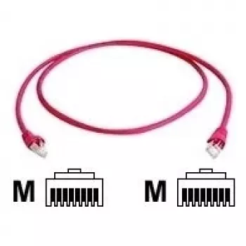 Telegärtner CAT 6A S/FTP crossover patch kabel RJ45 5m rdeč LSZH L00003A0078