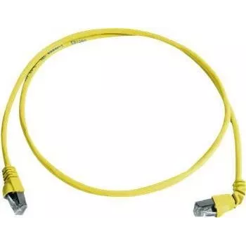 Telegärtner 100008019 CAT 6a S/FTP patch kabel, RJ45, 1 m, rumen, LSZH, negorljiv