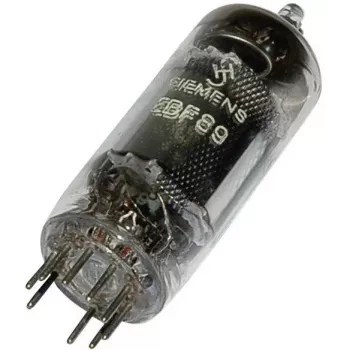 SIEMENS EBF 89 = 6 DC 8 duodioda-variable-mu pentoda vakuumska cev, novalno podnožje, 9 pinov