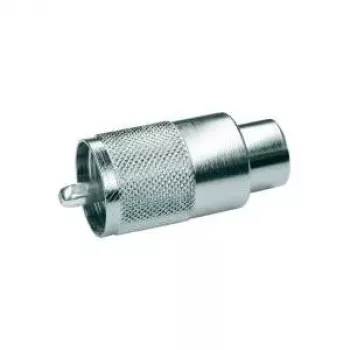 Telegärtner UHF kabelski vtič PL259 za RG-213/U, PTFE izolacija, poniklana medenina, paket 5 kosov J01040B0602