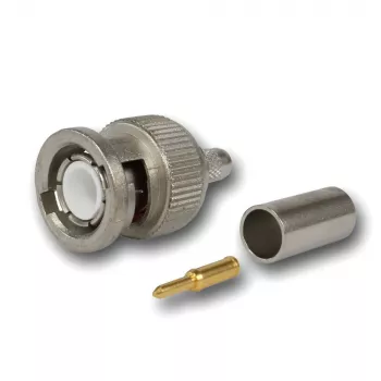Telegärtner BNC vtič za kabel crimp G01 50 Ohm, crimp/crimp, standard, A0205, G01 (RG-58 C/U), YR23092 Belden - 1 kos (J01000F1255Z)