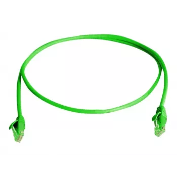 Telegärtner 100008515 CAT 6 RJ45 patch kabel, 3 m, zelen, samougasljiv, z zaščito pred prepogibanjem