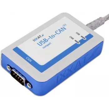 IXXAT USB-to-CAN V2 compact vmesnik, galvansko ločen, 1x CAN/CAN FD, USB 2.0, D-Sub 9 1.01.0281.12001