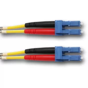 TELEGÄRTNER LC na LC enorodovni OS2 dupleks optični patch kabel, 2 m, rumen L00871A0003