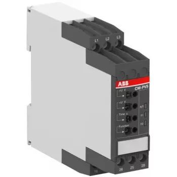 ABB CM trifazni nadzorni rele, 2 preklopna kontakta, 300-500 V AC, 0,1-30 s 1SVR730794R3300
