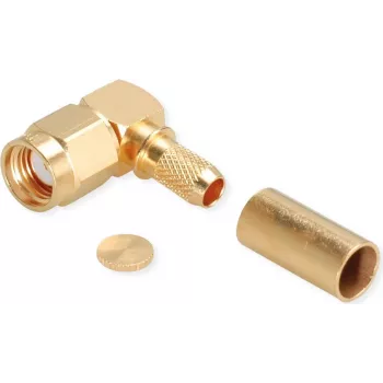 TELEGÄRTNER RP-SMA kotni crimp vtič za RG-58C/U, 50 Ohm, pozlačen