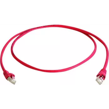 Telegärtner MP8 FS 600 Cat.7 S/FTP patch kabel, vtič RJ45 na vtič RJ45, 50 m, rdeč