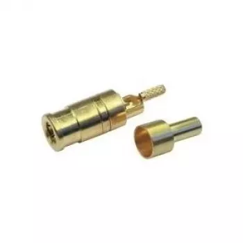 Telegärtner vtičnica SMB PCB, ravna, 50 Ohm, pozlačena