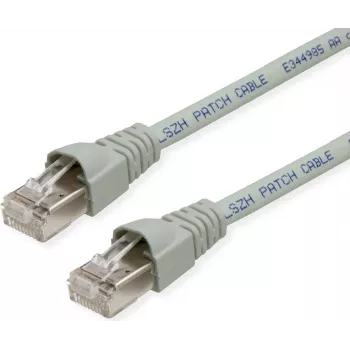 TELEGÄRTNER TEGA Cat.6A IEC MP8 FS 500 LSZH patch kabel 7m siv L00004A0093