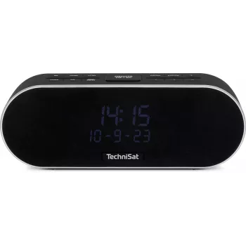 TechniSat DigitRadio 53 BT DAB+/UKV ura radio z Bluetooth in funkcijo polnjenja USB, 3,5 VA-LCD, črn