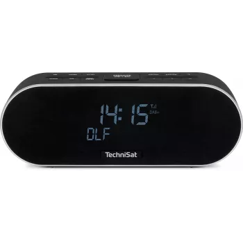 TechniSat DigitRadio 53 BT DAB+/UKV ura radio z Bluetooth in funkcijo polnjenja USB, 3,5 VA-LCD, črn