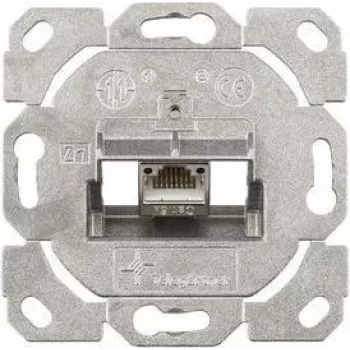 TELEGÄRTNER AMJ-S Cat.6A oklopljen RJ45 priključni modul s pokrovom, bel J00020A0514