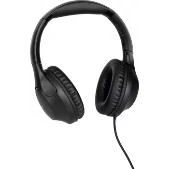 TechniSat Stereoman 3 zaprte žične slušalke z mikrofonom, 3m kabel, črne 0000/9105